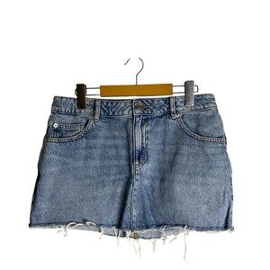 Garage Women’s Light Wash Denim Mini Skirt